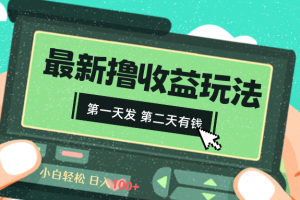 （8522期）2024最新撸视频收益玩法，第一天发，第二天就有钱