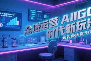 （15327期）全域运营AIGC时代新玩法，文案封面设计公式，短视频运营SOP