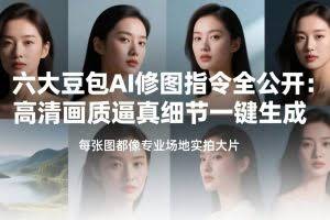 （17481期）六大豆包AI修图指令全公开：高清画质逼真细节一键生成，每张图都像专业场地实拍大片