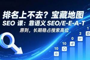 （17460期）排名上不去？宝藏地图 SEO 课：靠语义 SEO+E-E-A-T 原则，长期稳占搜索高位